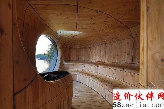 臨水而居!休倫湖邊夢(mèng)幻“洞穴”桑拿房