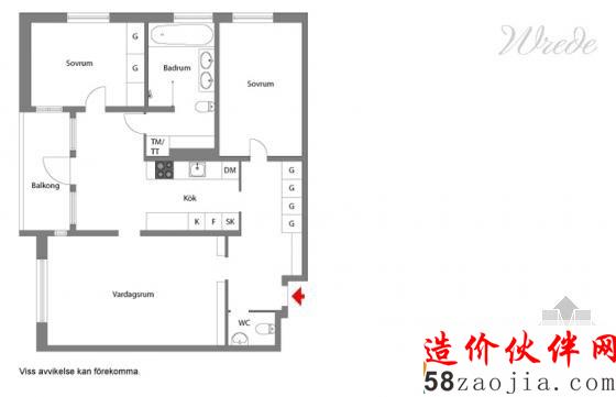 瑞典25坪“海量藏書(shū)”小家庭公寓