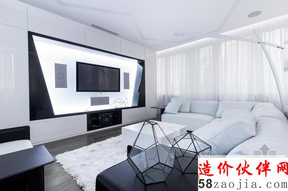 俄羅斯黑白色“冒險計劃”未來派公寓