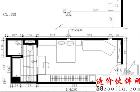 小戶型大改造!27平超小戶型一居室設(shè)計