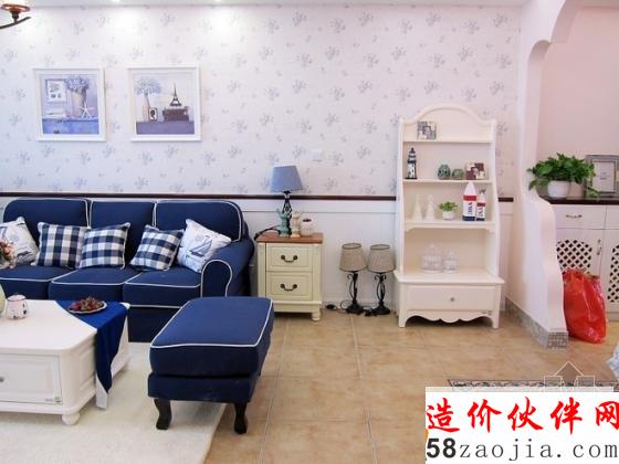 83平上!八{色大海”夢想之家兩居室設計