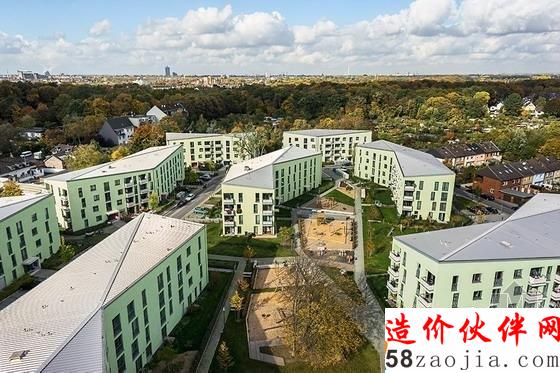 德國科隆東部奧斯特海姆的住宅區(qū)規(guī)劃