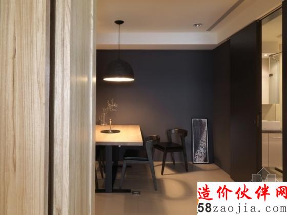 個(gè)性時(shí)尚!現(xiàn)代簡(jiǎn)約“墨黑”兩居室設(shè)計(jì)