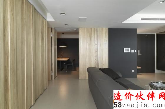 個(gè)性時(shí)尚!現(xiàn)代簡(jiǎn)約“墨黑”兩居室設(shè)計(jì)