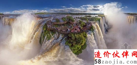 阿根廷伊瓜蘇瀑布是AirPano團(tuán)隊抓拍的絕美航拍圖之一