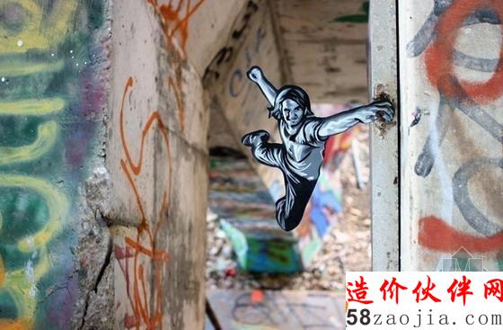 街道上的木制微型藝術(shù)形象