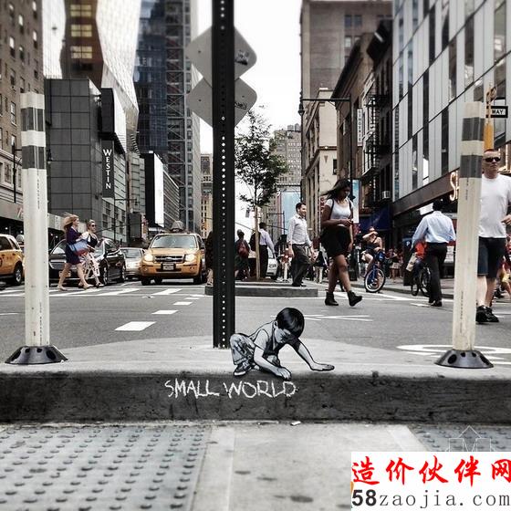街道上的木制微型藝術(shù)形象
