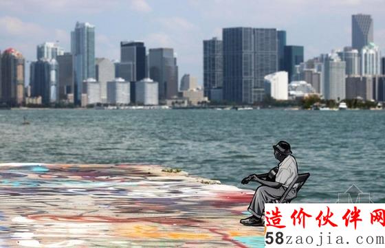 街道上的木制微型藝術(shù)形象