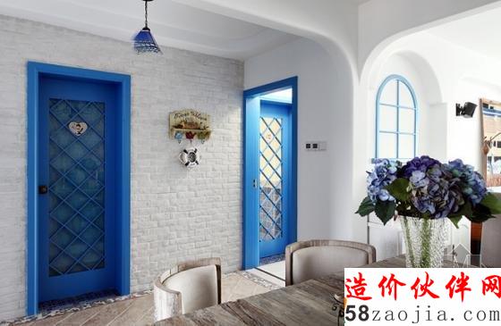 100平地中海風(fēng)格“藍色格調(diào)”樣板間設(shè)計