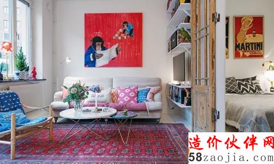 12坪輕工業(yè)“小酒館風(fēng)”一居室公寓