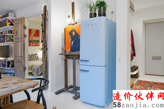12坪輕工業(yè)“小酒館風(fēng)”一居室公寓