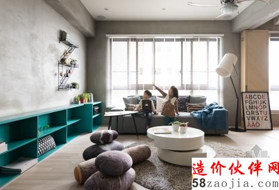 清新自然!高雄“現(xiàn)代簡約”開放式親子公寓