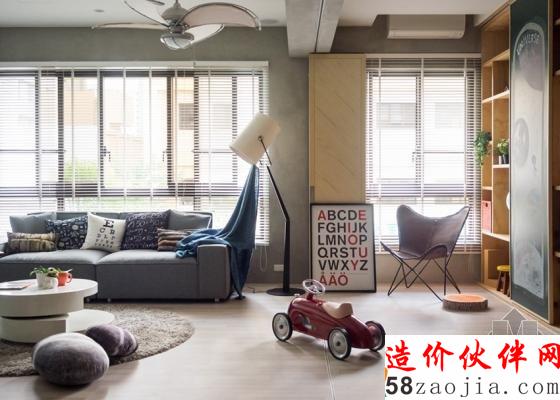 清新自然!高雄“現(xiàn)代簡約”開放式親子公寓