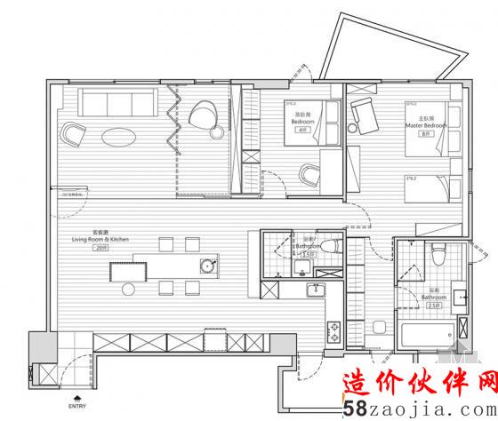 清新自然!高雄“現(xiàn)代簡約”開放式親子公寓