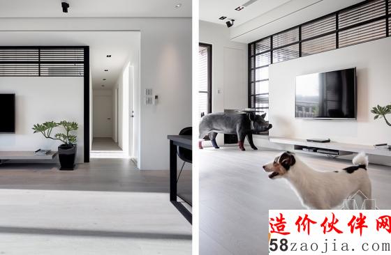 聒噪城市中一抹簡(jiǎn)約的風(fēng)景線!臺(tái)北現(xiàn)代公寓設(shè)計(jì)