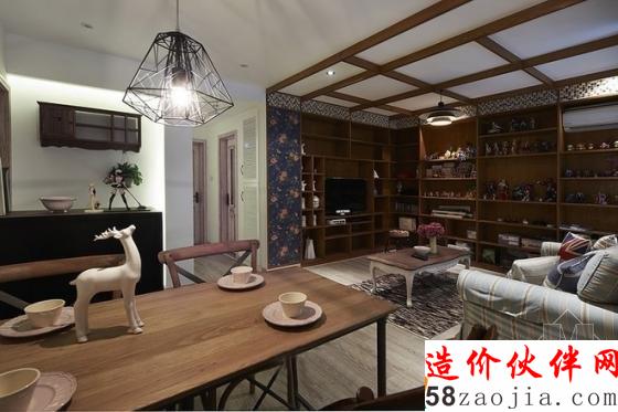 家的期望!78平美式鄉(xiāng)村兩居室婚房設(shè)計