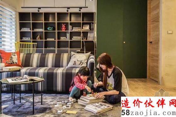 獨(dú)特氣息!100平時(shí)尚復(fù)古“輕盈”家居設(shè)計(jì)