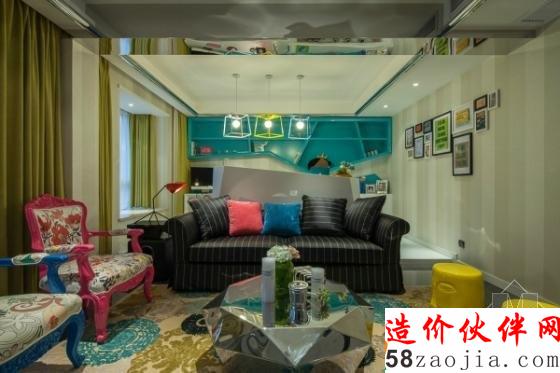 追求前衛(wèi)!摩登時(shí)尚色彩兩居室設(shè)計(jì)