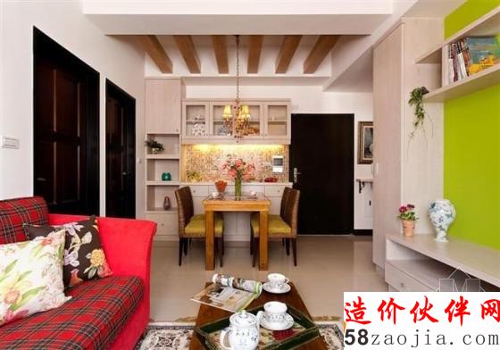 小資生活!58㎡簡(jiǎn)約田園一居室大變身