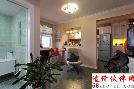 小資生活!58㎡簡(jiǎn)約田園一居室大變身