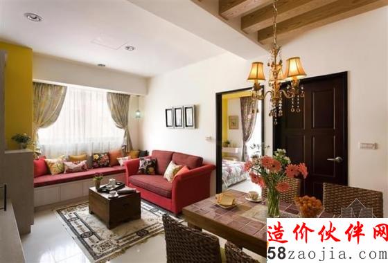 小資生活!58㎡簡(jiǎn)約田園一居室大變身