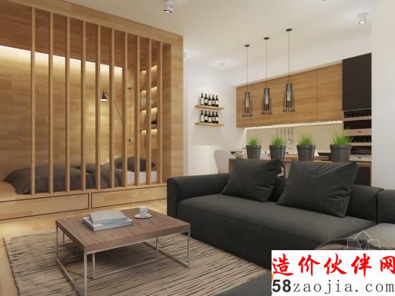 寬敞舒適!50平米一居室設(shè)計(jì)