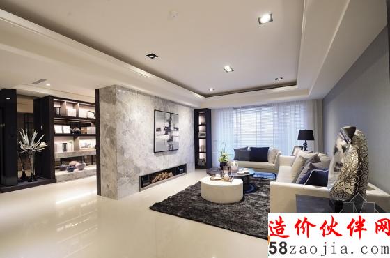 低彩奢華風(fēng)韻!現(xiàn)代時(shí)尚三室兩廳設(shè)計(jì)
