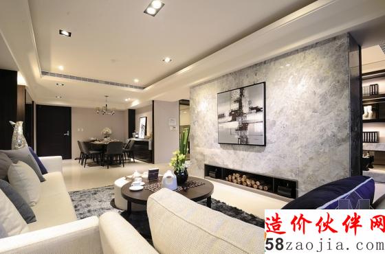 低彩奢華風(fēng)韻!現(xiàn)代時(shí)尚三室兩廳設(shè)計(jì)