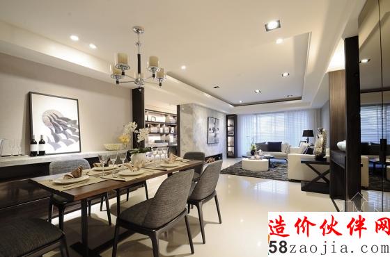 低彩奢華風(fēng)韻!現(xiàn)代時(shí)尚三室兩廳設(shè)計(jì)