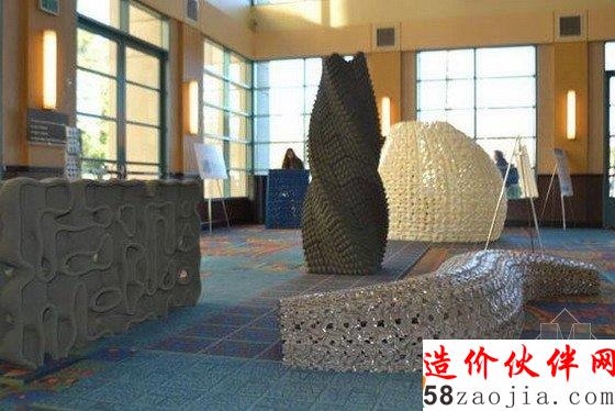 特色構筑物----3D打印板做的花朵館