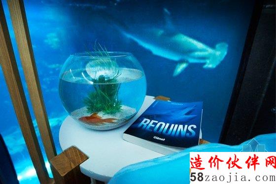 360度全透明水下居所 與鯊魚同居一晚是怎樣的體驗?
