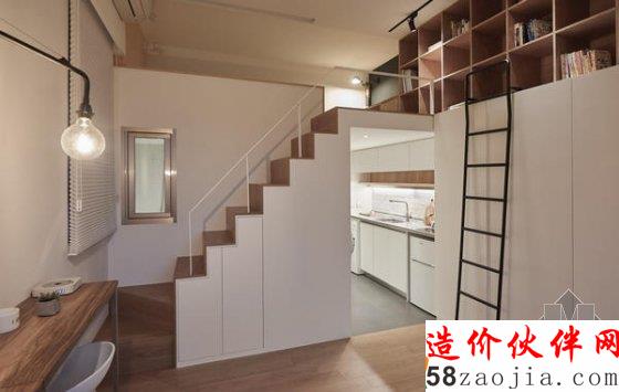 22平米老公寓更新改造LOFT風格